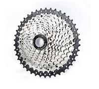 BIKECO Cassette VTT 8-9-10-11-12-13 vitesses Cassette de vélo pour VTT 11-30/32/34/36/40/42/46/50/52T Pignon de cassette de vélo Compatible avec (sauf XD) (10 vitesses 11-40T)