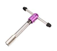 BikeCrankArm Kit de réparation de filetage côté gauche et droit 9/16 pour pédalier de vélo Construction en acier argenté avec poignée plus longue gauche (droite + clé)