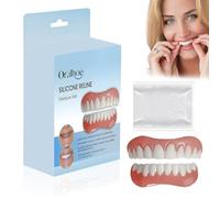 Bikenda Kit de prothèses dentaires en silicone pour prothèses dentaires souples avec perles de réparation