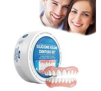 Bikenda Silicone Reline Denture Set, Denture Silicone Reline Kit,Soft Denture Silicone Reline Kit, Silicone Instant Teeth For Men And Women (1 PCS)