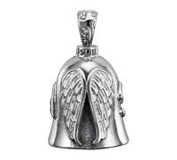 Biker Bells - Breloque De Protection Pour Motard, Cloche D'ange Pour Des Promenades En Toute Sécurité | Accessoire De Moto Classique, Cloche En Métal Personnalisée, Cloches De Cintre De
