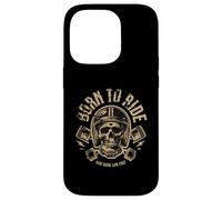 Biker - Born To Ride Skeleton Ride Hard Live Gratuit Coque pour iPhone 14 Pro