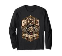 Biker Français Je suis Ce Grincheux Dont Tout Le Monde Parle Manche Longue
