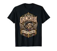 Biker Français Je suis Ce Grincheux Dont Tout Le Monde Parle T-Shirt