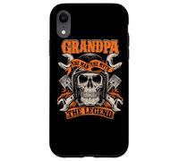 Biker Grandpa Man The Myth The Legend Moto Coque pour iPhone XR