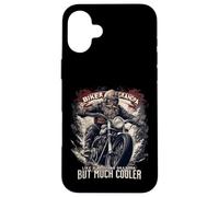 Biker Grandpa Motorcycle Motorbike Grandad Bike Adventure Coque pour iPhone 16 Plus