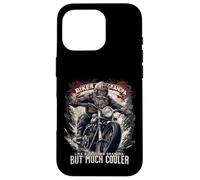 Biker Grandpa Motorcycle Motorbike Grandad Bike Adventure Coque pour iPhone 16 Pro