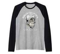 Biker Grandpa The Man The Legend Motorcycle Enthusiast Manche Raglan