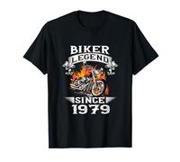 Biker Legend Since 1979 Moto Anniversaire T-Shirt