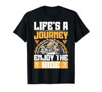 Biker Life's A Journey Enjoy The Ride Moto T-Shirt