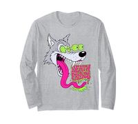 Biker Lowbrow Howling Wolf Wolves Rockabilly 50s Manche Longue