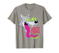Biker Lowbrow Howling Wolf Wolves Rockabilly 50s T-Shirt
