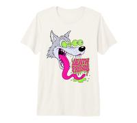 Biker Lowbrow Howling Wolf Wolves Rockabilly 50s T-Shirt Haut de Gamme