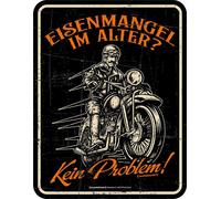 Biker - Panneaux amusants - Carence en fer