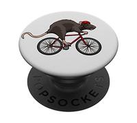 Biker Rat Vélo Animal Maison Rats Animaux Domestiques Cycliste PopSockets PopGrip Adhésif