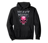 Biker Rocker Woman, Heavy Rock, Punk Girl, Hard Metal Girl Sweat à Capuche