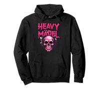 Biker Rocker Woman, Heavy Rock, Punk Girl, Hard Metal Girl Sweat à Capuche