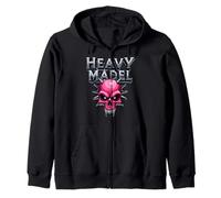 Biker Rocker Woman, Heavy Rock, Punk Girl, Hard Metal Girl Sweat à Capuche