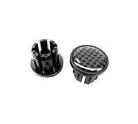 BikeRibbon Omega Bouchons terminaux Mixte, Carbone, Taille Unique