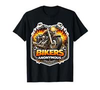 Bikers Anonymous Addicted to Classic Motorcycles Motorcycle T-Shirt
