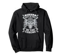 Bikers Don't Go Grey They Turn Chrome Moto Homme Biker Sweat à Capuche