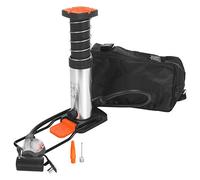 Bikers Dream Mini Pompe à Pied avec Adaptateur - 20 x 10 x 10 cm - Noir