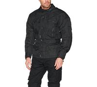 Bikers Gear UK The Infinity en Couleur Noir Superbe Blouson d'été avec Poches Zip étanches et Protections certifiées