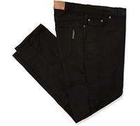 Australian Bikers Gear Jean de Moto en Denim Stretch - Renforts Genoux en Kevlar® - imperméable - Femme - Noir - 36 Court