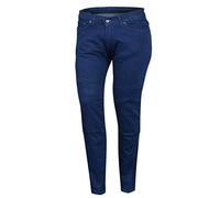Bikers Gear Australia - Jeans de moto stretch doublé Kevlar avec protection amovible CE 1621-1, bleu, taille 40