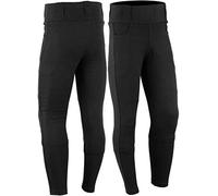 Bikers Gear Australia Legging de Moto doublé Kevlar avec Protection CE Amovible, Noir, Taille 44 / 16