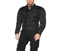 Bikers Gear Australia Veste de Moto en Cordura Air Mesh CJ-2009 - Thermique/imperméable/Renforts certifiés CE - Noir - 5XL