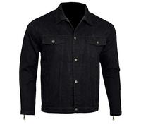 Bikers Gear Australia Veste de moto en jean doublée de Kevlar avec armure amovible CE 1621-1