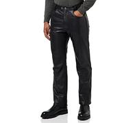 Bikers Gear Australie Pantalon de Moto en Cuir Souple Rock and Roll pour Homme en Cuir de qualité supérieure pour Un Ajustement Confortable, Noir, Taille M