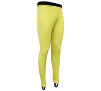 Bikers Gear Legging de protection pour moto - Legging de moto intérieur en Kevlar pour homme et femme respirant, élastique, coupe ajustée, intérieur de motard peut être porté sous, jaune, 32-34