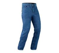 Bikers Gears UK Jean pour moto, Coupe classique avec Kevlar, fibres aramide, renforts amovibles, bleu, 32S/42S