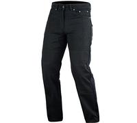 Bikers Gears UK Jean pour moto, Coupe classique avec Kevlar, fibres aramide, renforts amovibles, noir, 36L UK / 46L EU