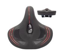 Bikes Seat Cushion, Comfortable Soft Saddle, Wear Resistant Bike Replacement, Shock Absorbing Ergonomic Pad, Cycling Upgrade for Road, Mountain, Exercise, Electric, Commuting, 11.81x12.4x2.95 inches