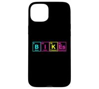 Bikes Tableau périodique Journée Mondiale du vélo Science Cyclisme Éléments Coque pour iPhone 15 Plus