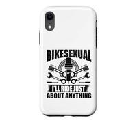 Bikesexual I'll Ride Just About Anything Promenades à vélo Amusantes Coque pour iPhone XR