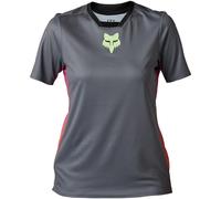 Bikeshirt femme Defend Race gris/fuchsia/orange S