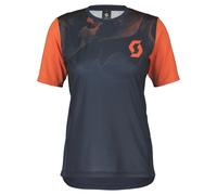Bikeshirt femme Trail Vertic bleu foncé/orange S