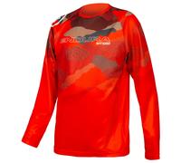 Bikeshirt manches longues enfant MT500JR rouge