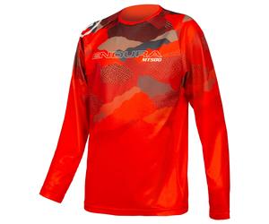 Bikeshirt manches longues enfant MT500JR rouge