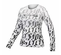 Bikeshirt manches longues femme MT500 Print LTD blanc