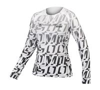 Bikeshirt manches longues femme MT500 Print LTD blanc