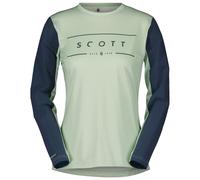Bikeshirt manches longues femme Trail Vertic vert/bleu foncé XL