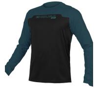 Bikeshirt manches longues MT500 Burner bleu foncé