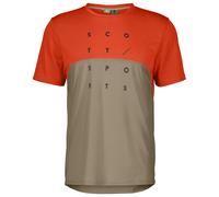 Bikeshirt Trail Flow Dri rouge/beige L