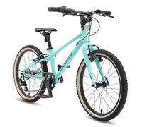 BIKESTAR Vélo Enfant Poids léger 8kg en Aluminium de 6 Ans | Bicyclette 20 Pouces, 7 Vitesses Shimano | Menthe