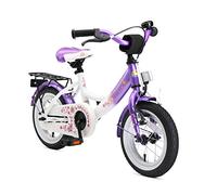 BIKESTAR Vélo Enfant pour Garcons et Filles de 3-4 Ans | Bicyclette Enfant 12 Pouces Classique avec Freins | Lilas & Blanc
